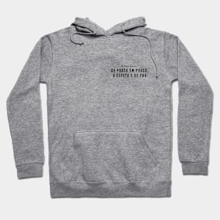 De pouco em pouco, o espeto é de pau - Classic brazilian proverb Hoodie